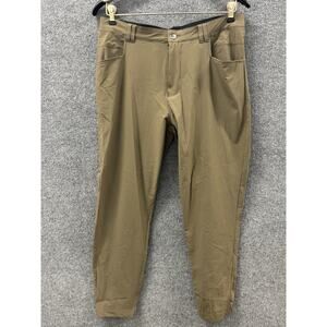 Bylt Ace Jogger Pants Mens Khaki Tan Stretch Performance Gym Active 33X28